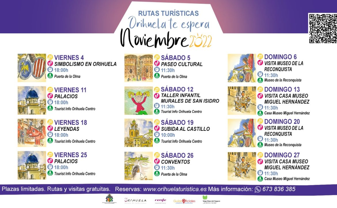 Rutas turísticas noviembre