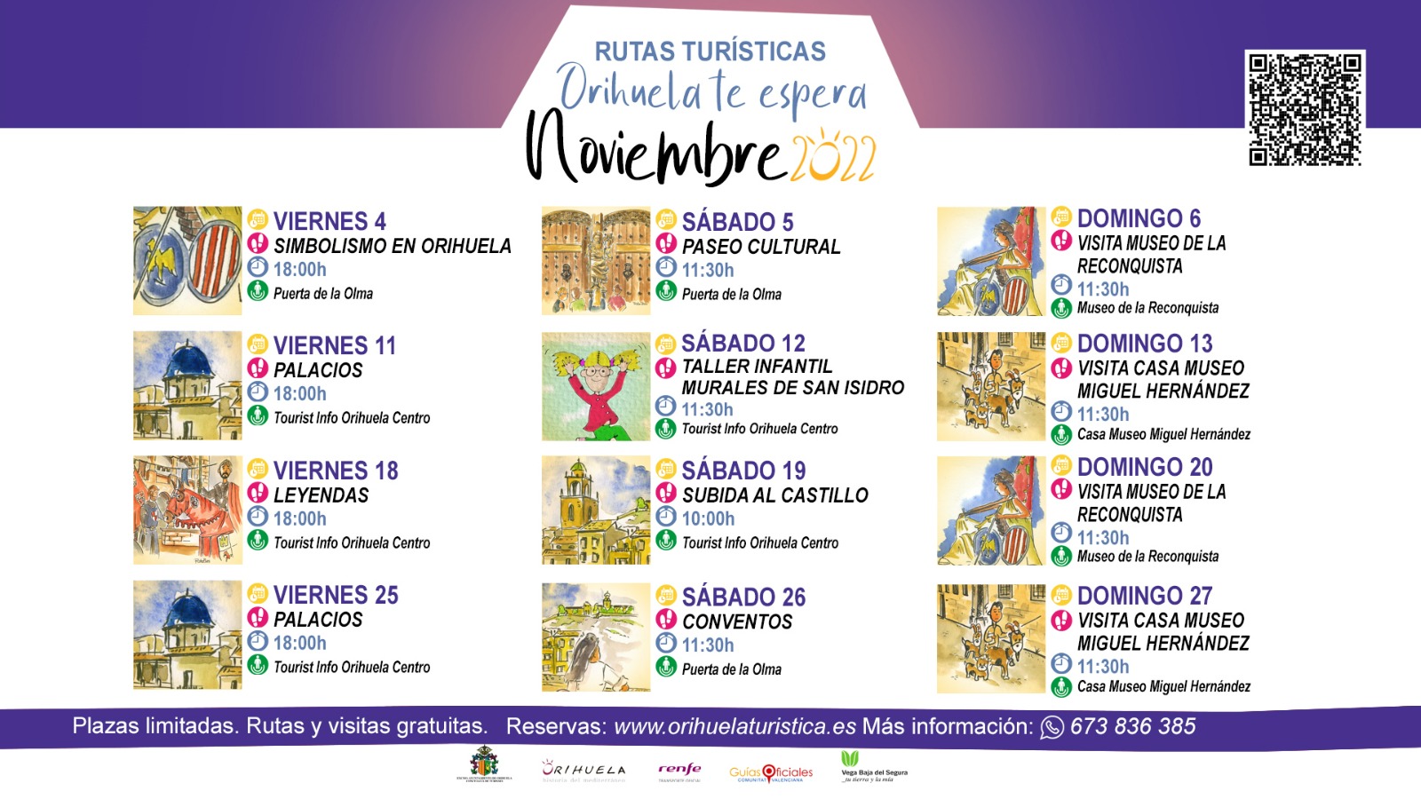 Rutas turísticas noviembre