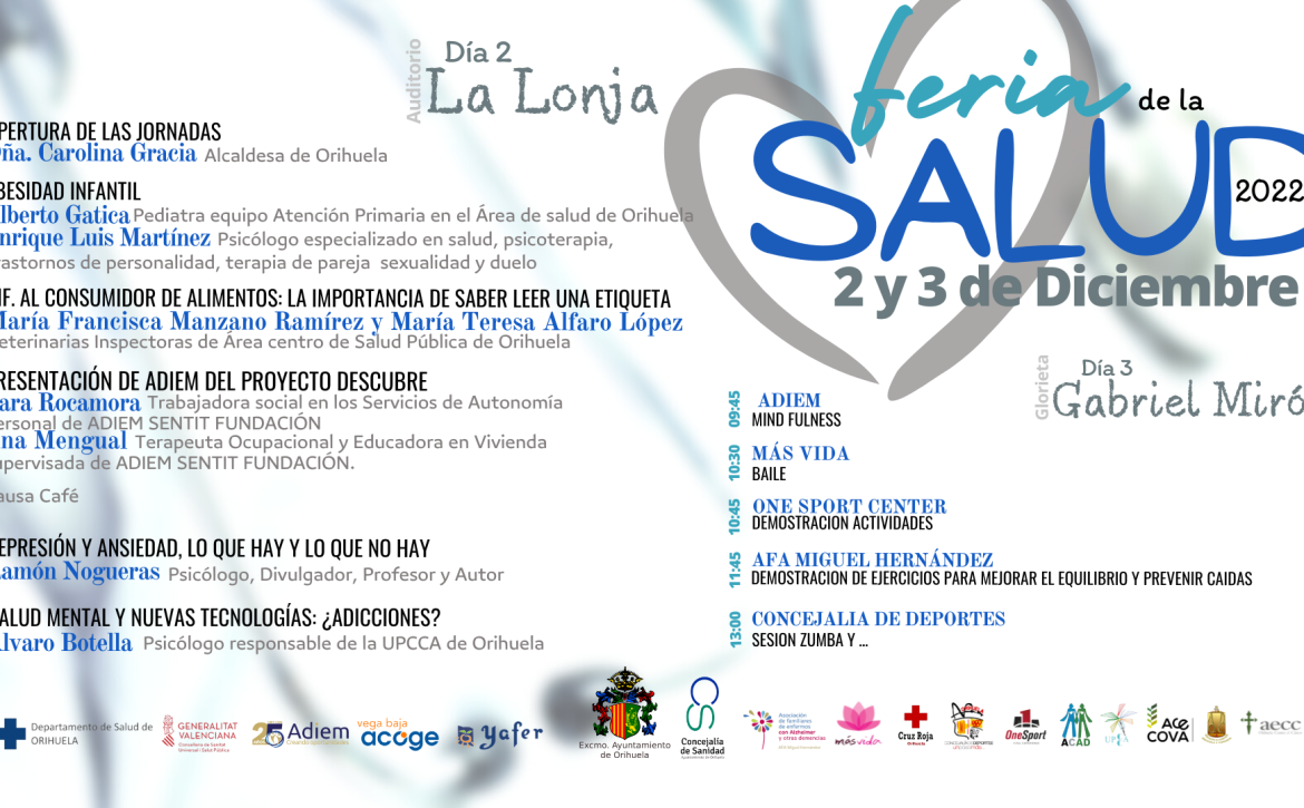 Cartel Feria de la Saud – Horizontal Diìas 2 y 3