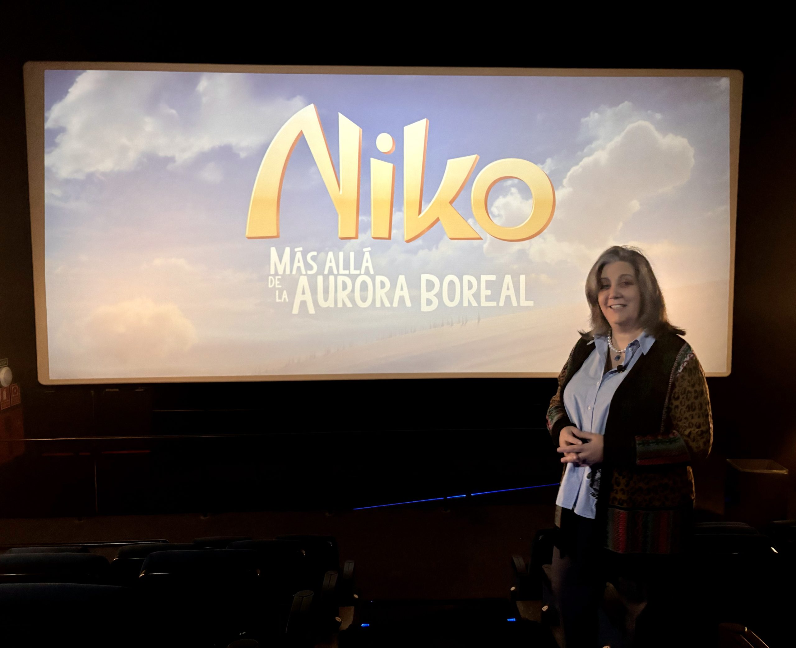 foto concejala sesioěn cine adaptado