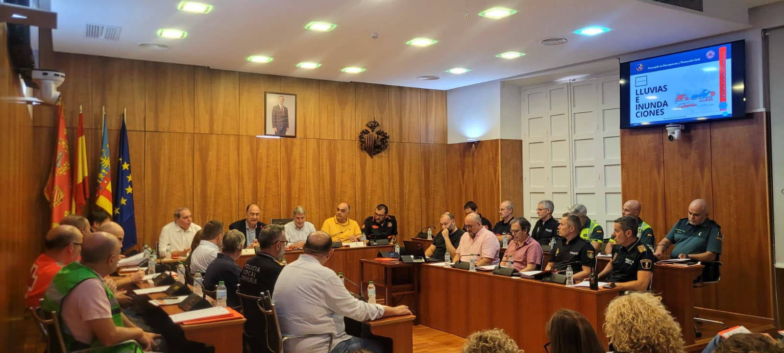 Orihuela refuerza su preparación frente a inundaciones con un simulacro del CECOPAL coincidiendo con el sexto aniversario de la DANA de 2019