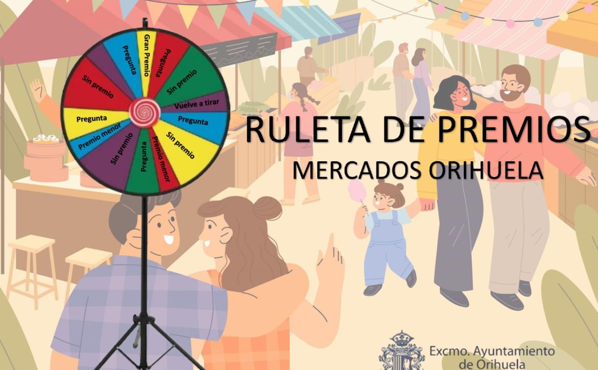 Cartel ruleta de la suerte