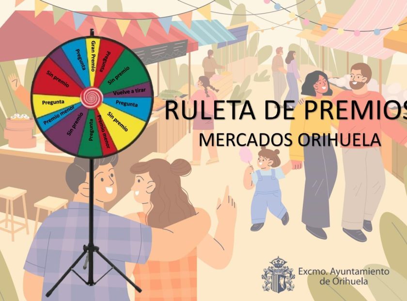 Cartel ruleta de la suerte