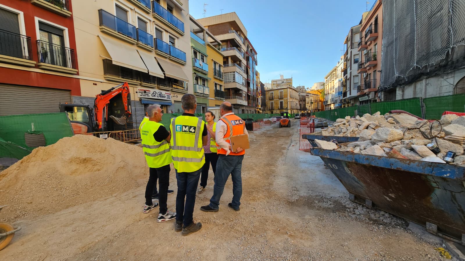 El Ayuntamiento de Orihuela asegura la accesibilidad y mejora la evacuación de aguas en las obras del Paseo