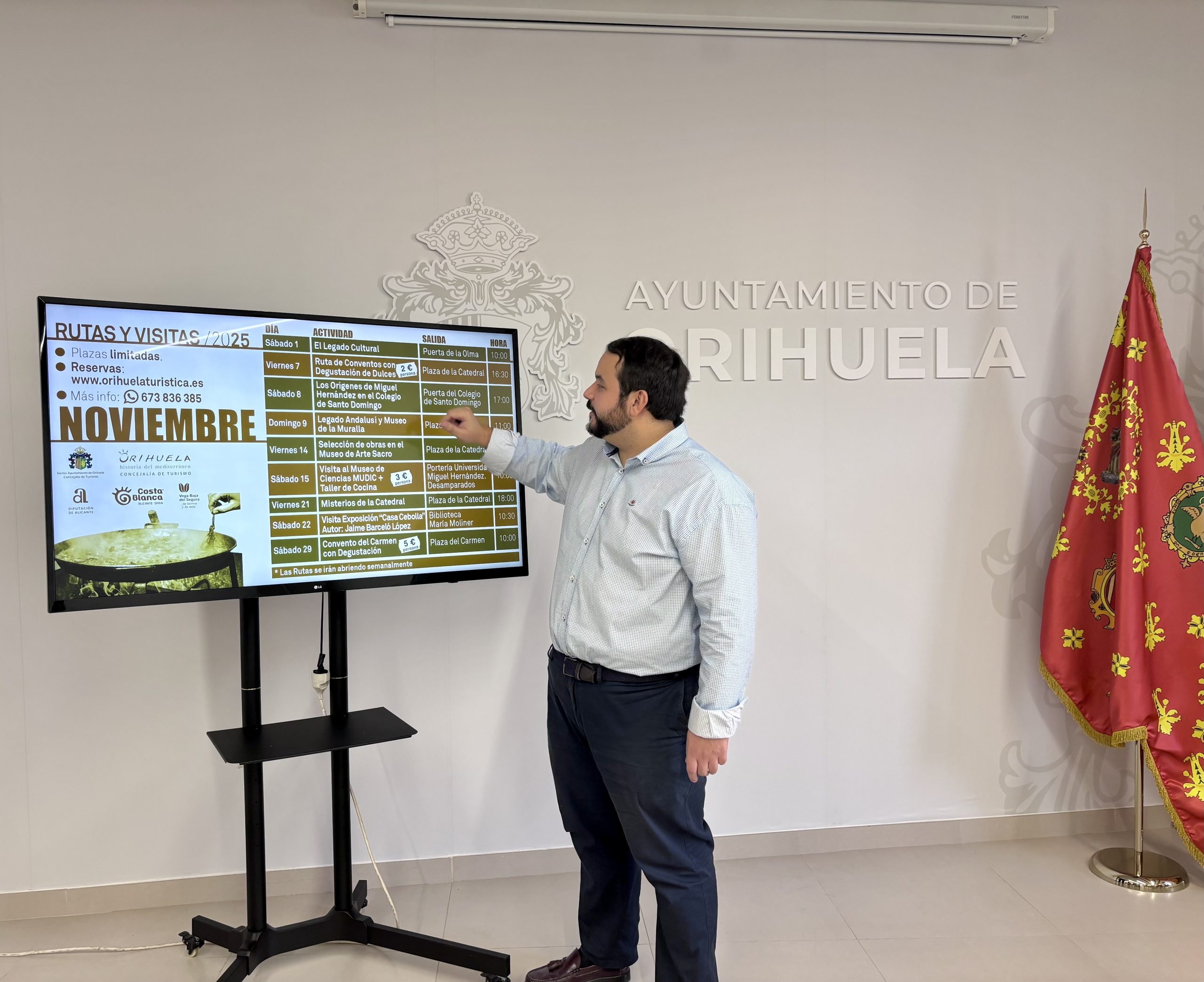 Dulces conventuales, historia y poesía: las rutas turísticas de noviembre en Orihuela