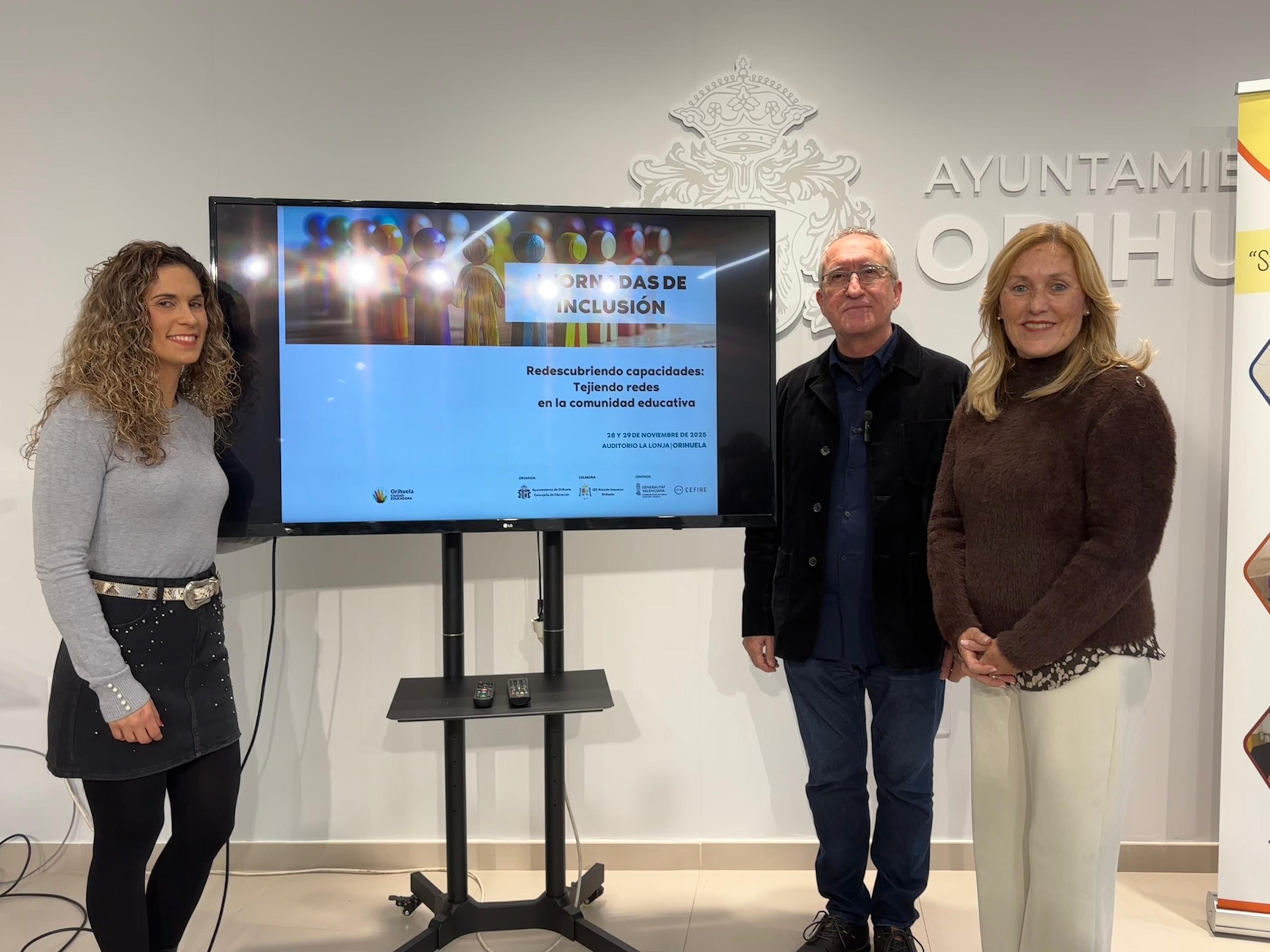 Orihuela acogerá las I Jornadas de Inclusión los días 28 y 29 de noviembre en La Lonja bajo el lema ‘Redescubriendo capacidades: tejiendo redes en la comunidad educativa’