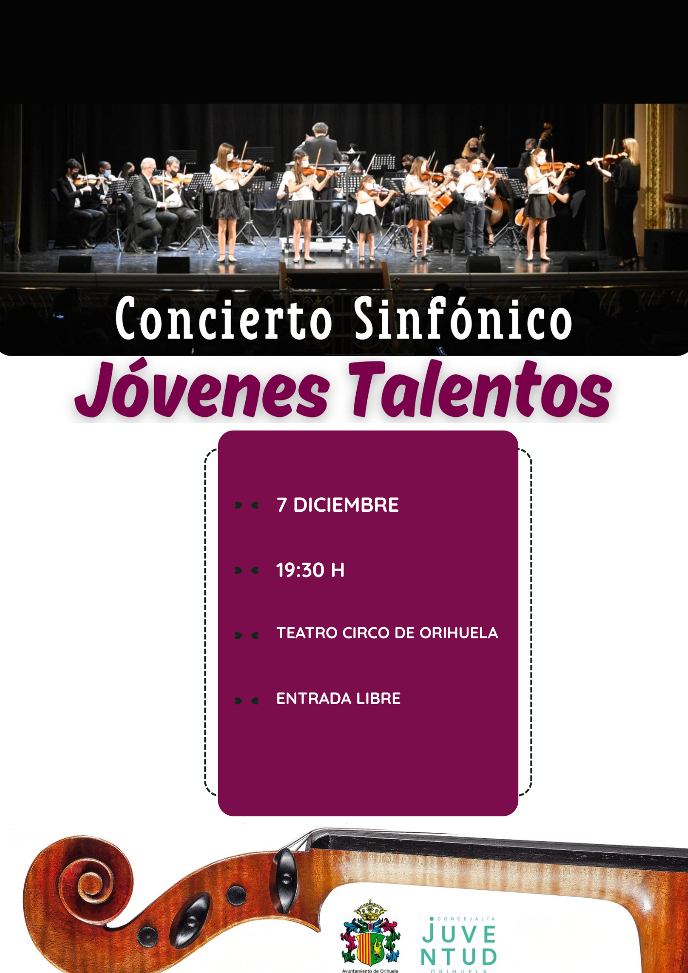 Juventud Orihuela impulsa el talento musical local con el concierto “Jóvenes Talentos”
