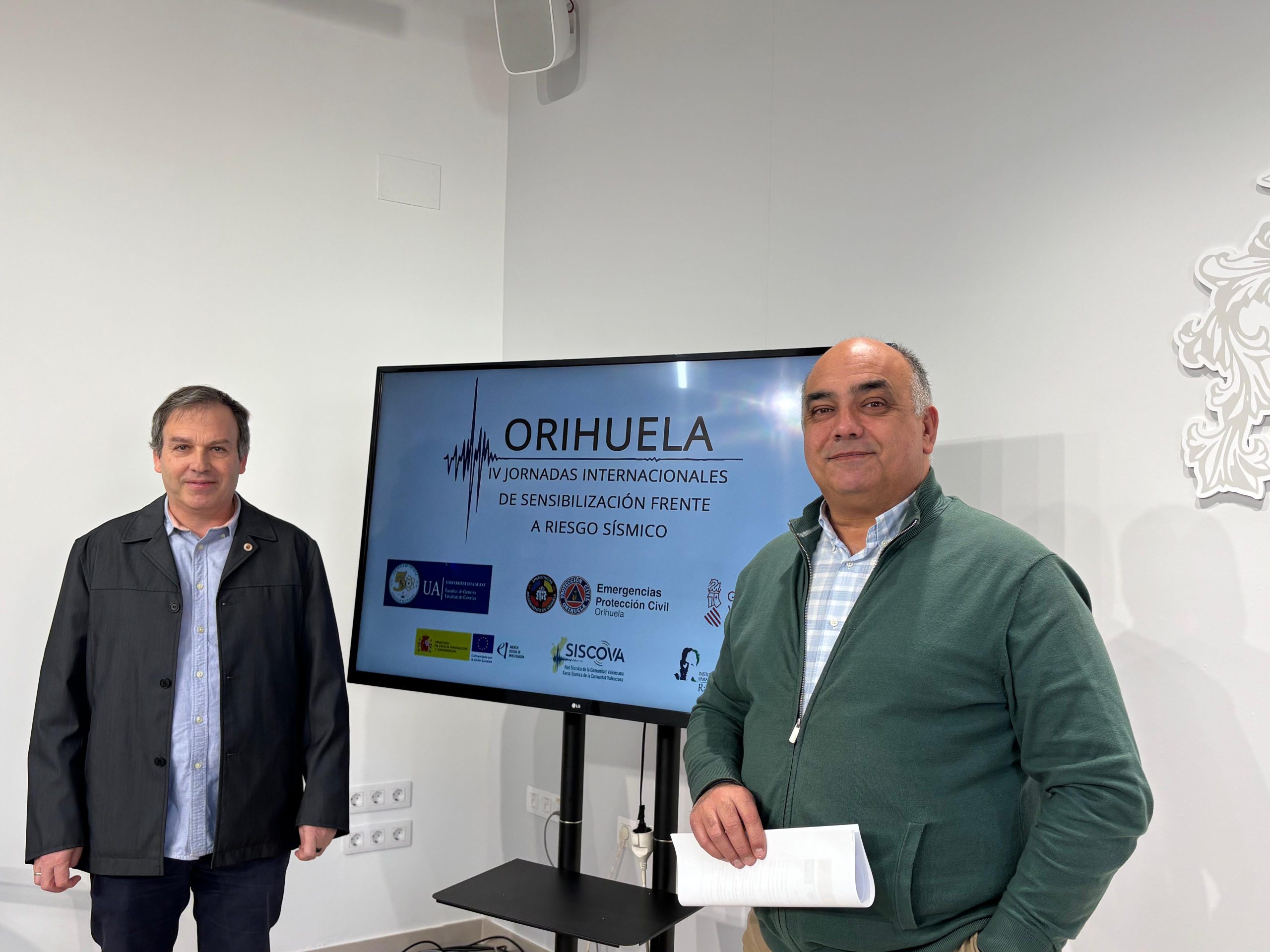 Orihuela acoge este jueves y viernes las ‘IV Jornadas Internacionales de Sensibilización frente al Riesgo Sísmico’ con expertos de Italia, Noruega, Islandia, Reino Unido y Grecia