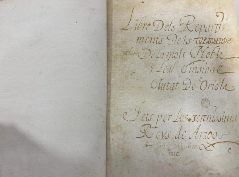 Libro de Repartiments