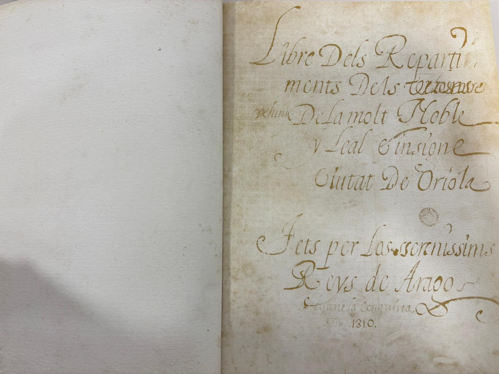 Libro de Repartiments