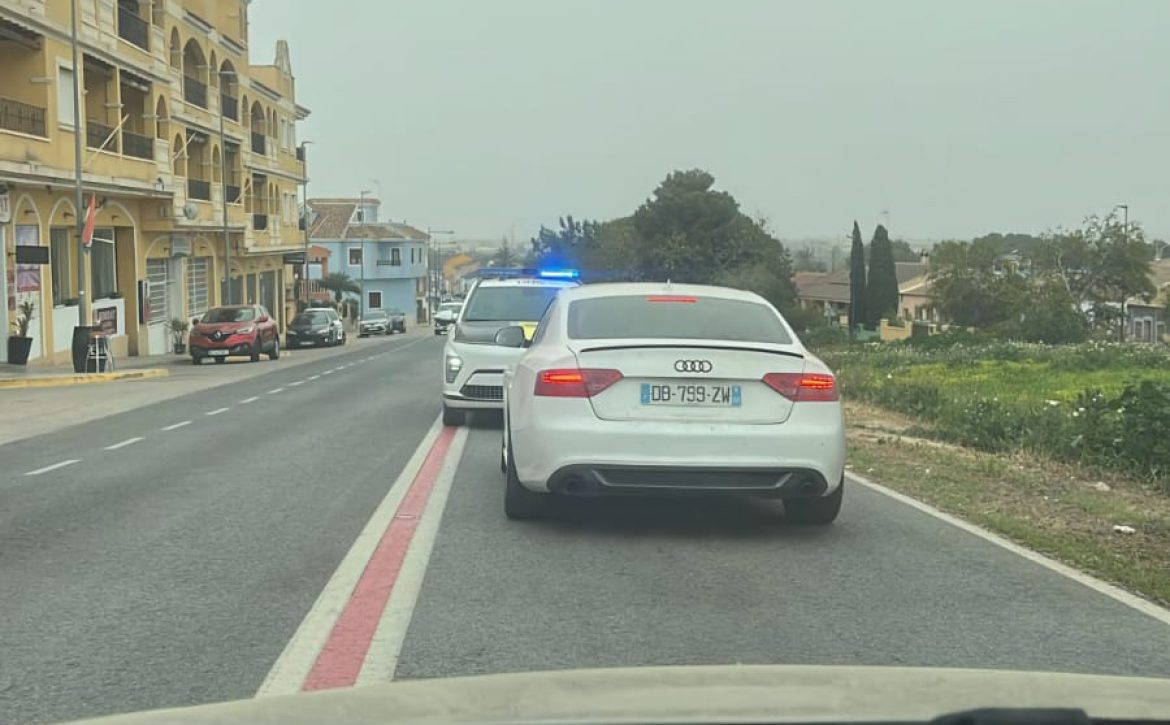 foto del vehículo interceptado