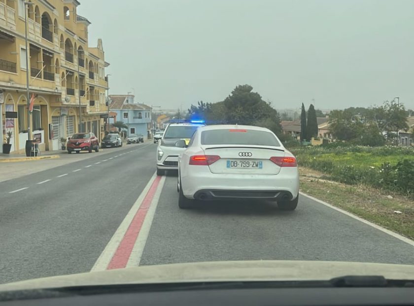 foto del vehículo interceptado