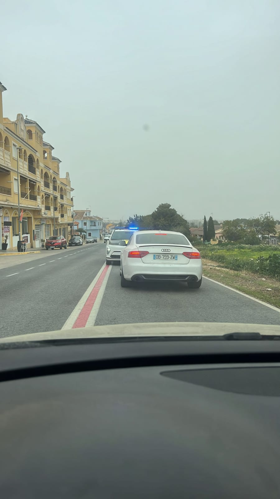 foto del vehículo interceptado