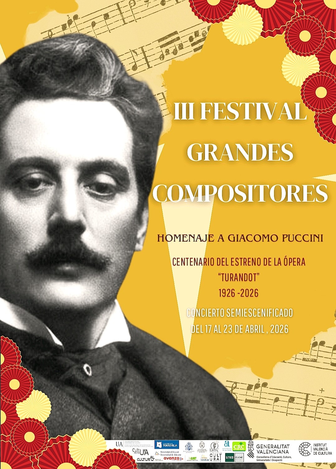 El III Festival Grandes Compositores conmemora el centenario de Turandot con tres representaciones en Orihuela, Torrevieja y Elche