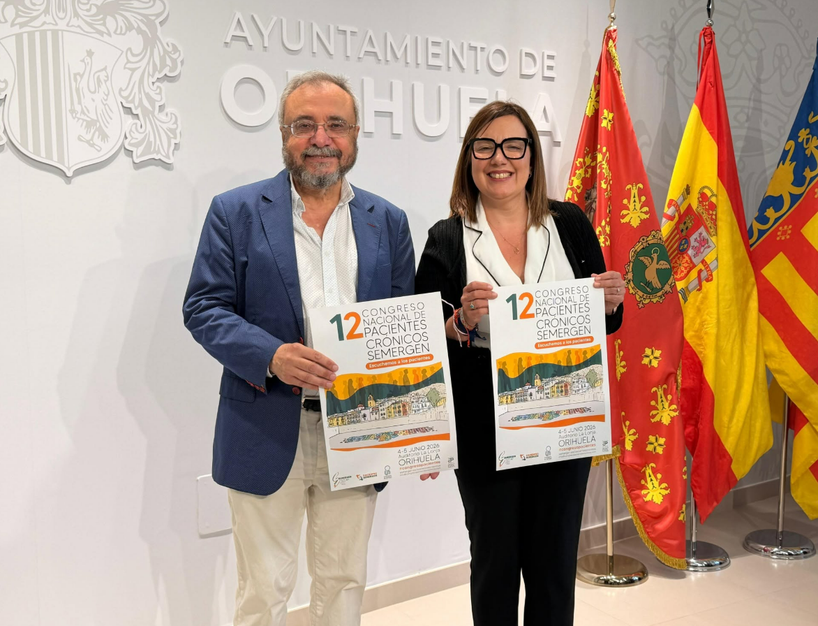 Orihuela acogerá los días 4 y 5 de junio el XII Congreso Nacional de Pacientes Crónicos Semergen