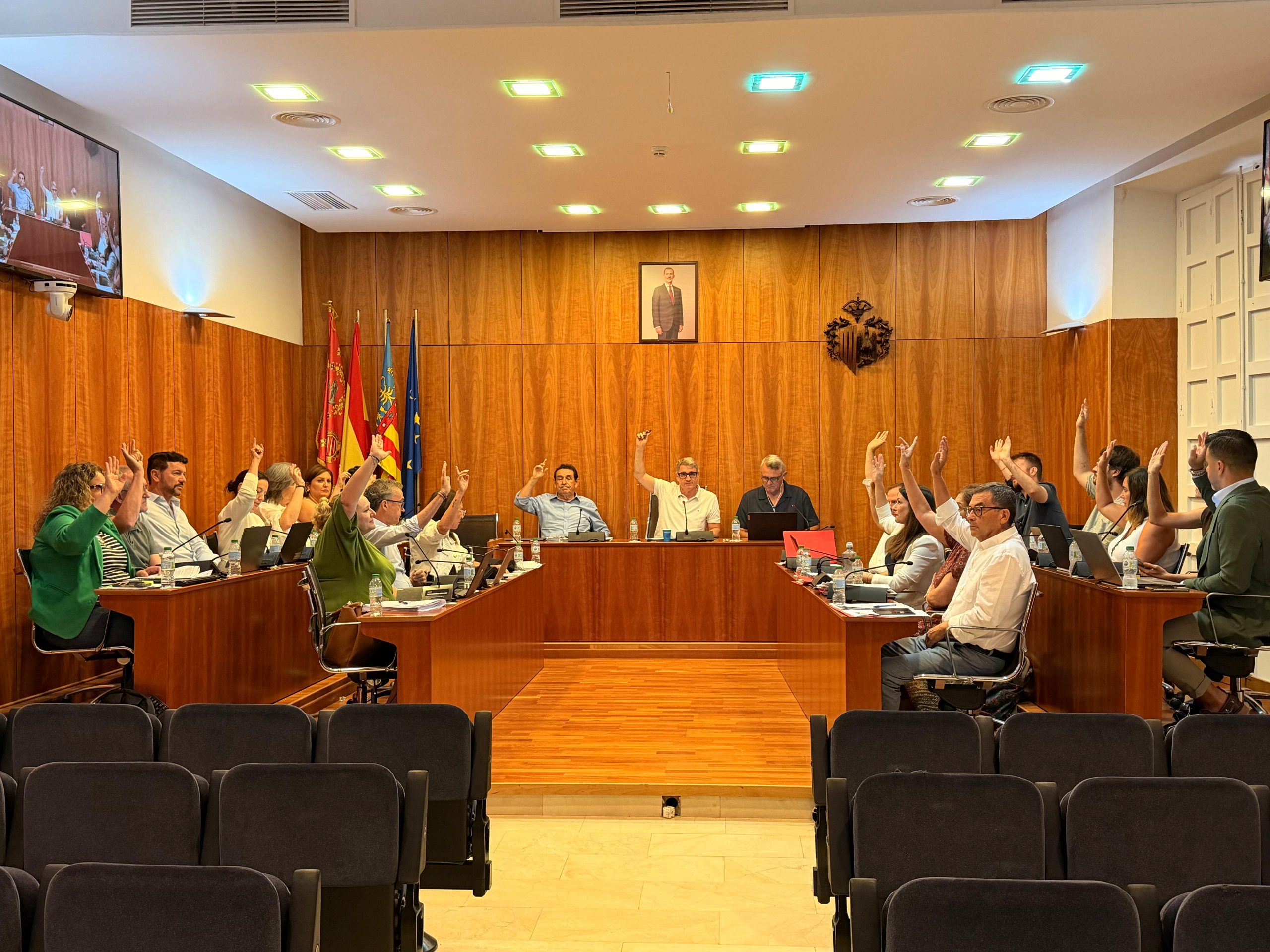 foto votación policía