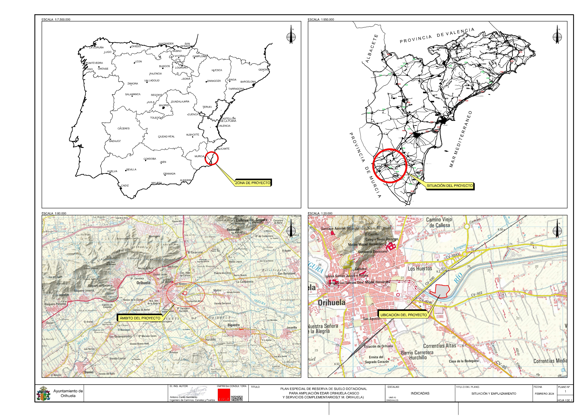 La Junta de Gobierno Local aprueba el Plan Especial que permitirá a la Generalitat ampliar la EDAR Orihuela-Casco