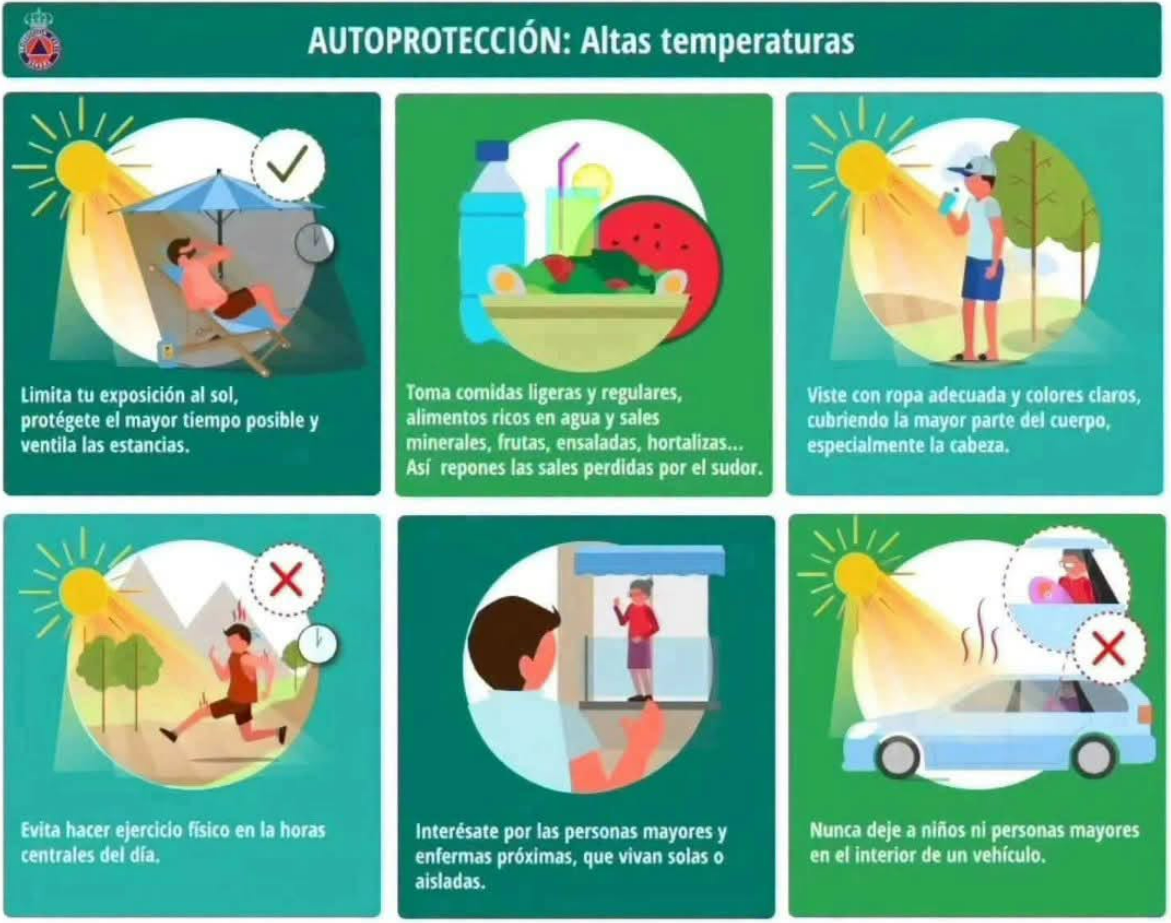 El Ayuntamiento de Orihuela activa un dispositivo especial ante el aviso rojo por temperaturas extremas